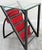 1950s Mid-Century Modern Glass Top End Table Waterfall Magazine Rack Circa 1970s For Sale - Image 5 of 15