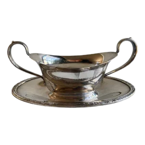 Vintage Camile International Silver Plate Gravy Boat