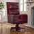 Elegant presidential armchair with leather coating. The production of each original article of the Marzorati collections...