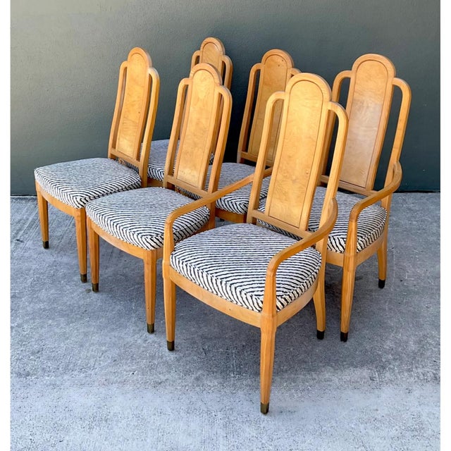Vintage Henredon Scene Two Upholstered Dining Chairs For Sale - Image 12 of 12
