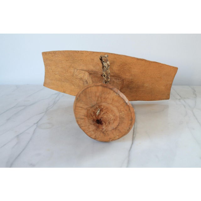 Antique Hand Carved African Wood Headrest For Sale - Image 9 of 9