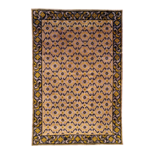 Galerie Shabab Collection Mid-20th Century Chinese Deco Carpet For Sale
