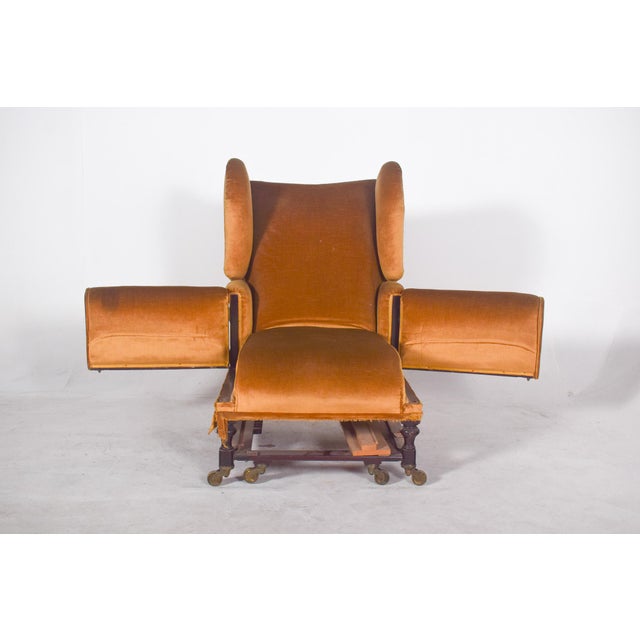 Antique English Articulated Armchair, 1890s For Sale - Image 4 of 12