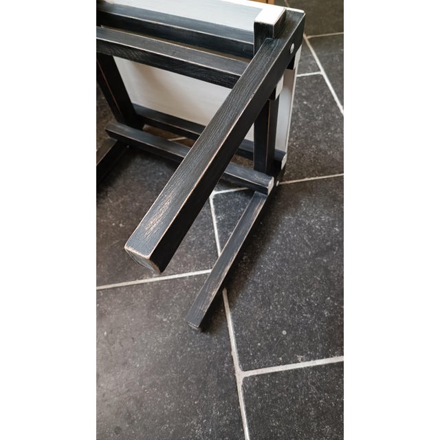 Wood Military stool designed by Gerrit Rietveld for G. A. van de Groenekan, 1960s For Sale - Image 7 of 15