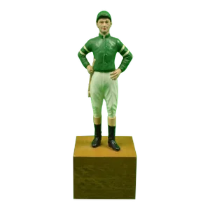 Mid 20th Century Green Jockey Bookend
