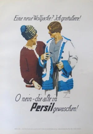 1926 Original German Art Deco Poster, Persil