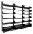 Italian Modern Modular Black Congresso Bookcase attributed to Lips Vago, 1970s, Set of 3 For Sale