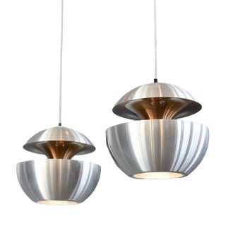 UFO Pendant Lights by Bertrand Balas for Raak Amsterdam, 1970s, Set of 2 For Sale