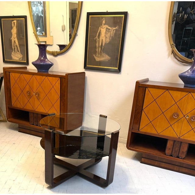 Wood Art Deco Walnut Table, 1930s For Sale - Image 7 of 11
