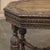 Wood Antique French Renaissance Octagonal Carved End Table For Sale - Image 7 of 12