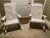 PAIR of White Wooden Rocking Chairs with Arms. Heavy Duty Construction.