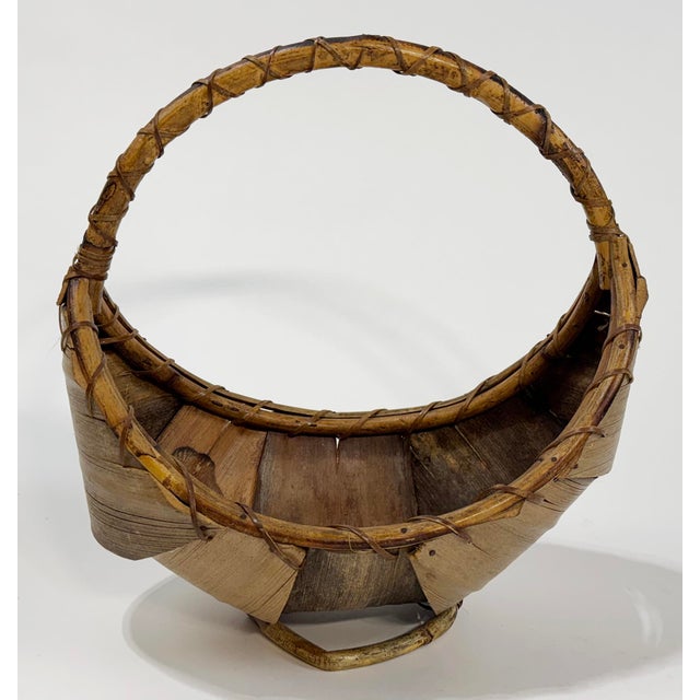 Native American Vintage Native American Indian Spirit Basket For Sale - Image 3 of 11