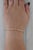 New 0.16ctw Diamond Flexible Bangle Bracelet 14k Yellow Gold 6.75" For Sale In Greensboro - Image 6 of 7