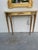 Wood 1950s Restored Neoclassical Gilt Console Table & Mirror Set With Polished Stone Top | Hand-Finished Gold Leaf For Sale - Image 7 of 9