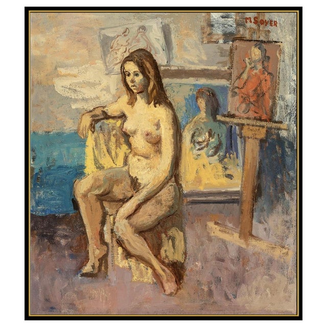 Abstract Expressionism Early 20th Century Studio Model, Moses Soyer For Sale - Image 3 of 6