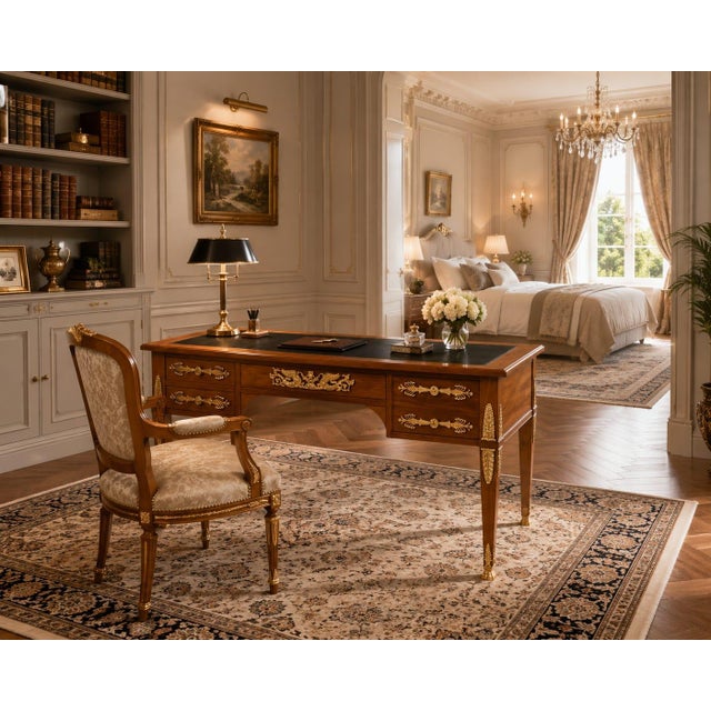 Antique Mahogany Desk, France, 1810s For Sale - Image 13 of 14