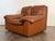 Vintage 1970’s Italian Leather Lounge Chair For Sale - Image 12 of 13