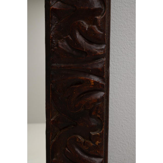 Traditional Wooden Floor Mirror For Sale - Image 3 of 11