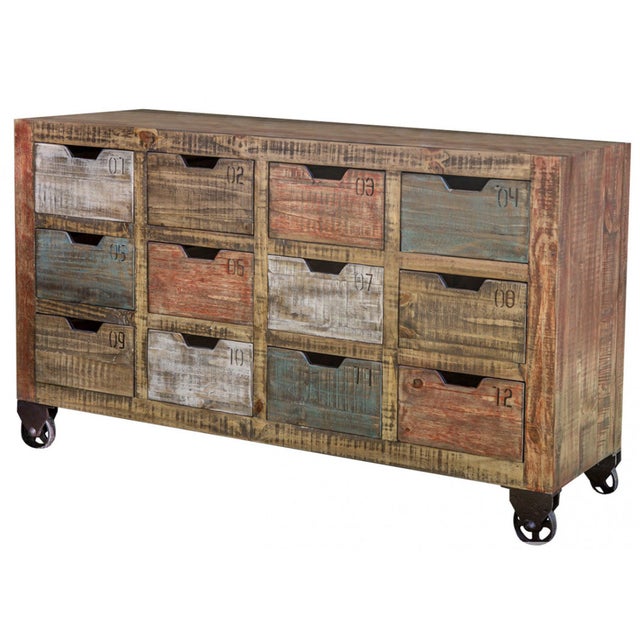2020s Bayshore 12 Drawer Countdown Console / Dresser 60"- Multi Color For Sale - Image 5 of 10