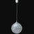 Vintage Italian Space Age Pendant Light in Acrylic Glass, Chrome and Steel, 1970s For Sale - Image 12 of 12