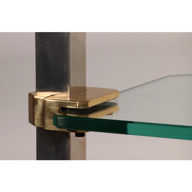 Model R16 Corner Cabinet in Stainless Steel and Aluminum by Peter Ghyczy, 1970s For Sale - Image 4 of 12