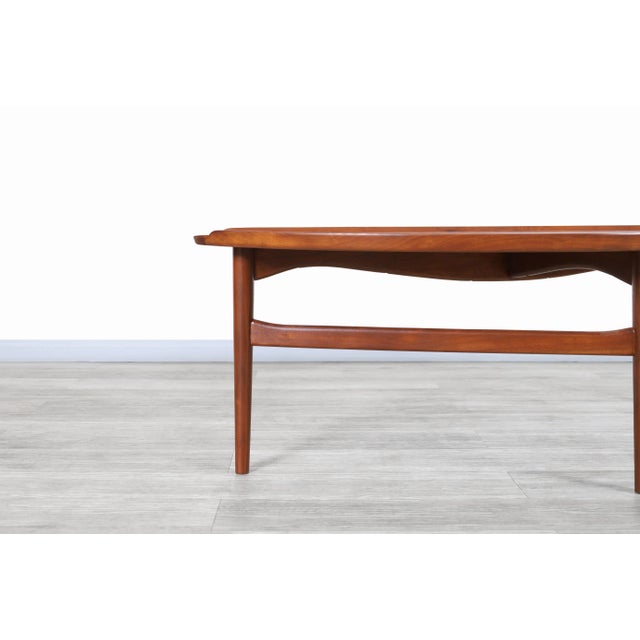 Sienna Mid-Century Modern Teak Coffee Table by Finn Juhl for Baker, 1950s For Sale - Image 8 of 10