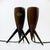 Wooden Rocket Tripod Table Lamps, 1960s, Set of 2 For Sale - Image 6 of 12