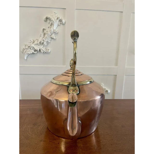 Antique George III Copper Kettle, 1800s For Sale - Image 3 of 10