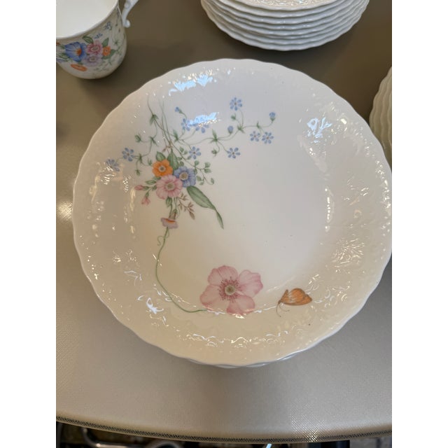 Mikasa “Something Blue” Bone China, Pattern A7051, Set of 47 Pieces For Sale - Image 4 of 12