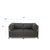 Axis 2pc Sectional Sterling Charcoal Titanium Frame For Sale In Chicago - Image 6 of 7