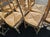Wood Vintage French Wheat-Sheaf Dining Chairs With Rush Seats - Set of 10 For Sale - Image 7 of 18