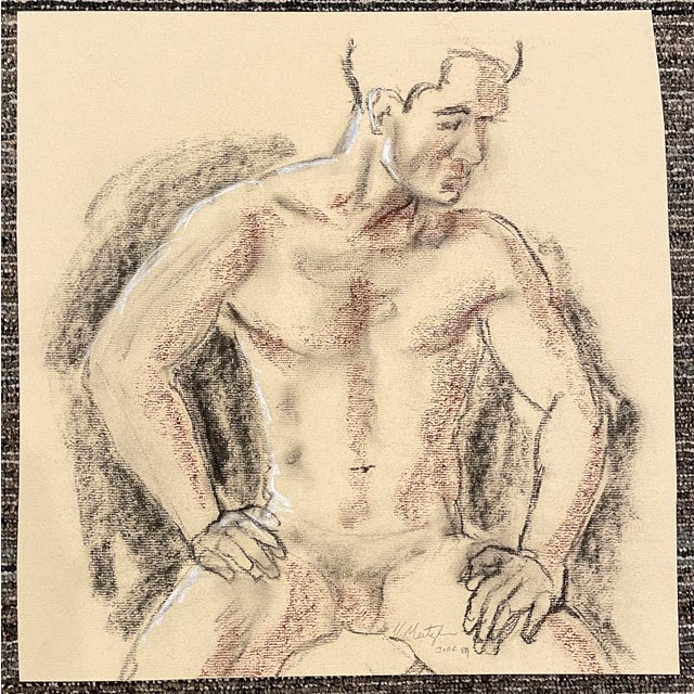 1989 Neil Meitzler Male Nude of Jeff For Sale - Image 4 of 4