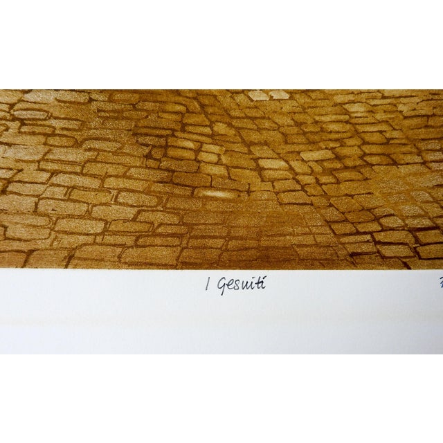 Rustic European Late 20th Century Santa Maria Assunta Venice Italy Etching For Sale - Image 3 of 6