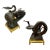 Mid 20th Century Unusual Chinese Cast Bronze Sculptural Dragon Accent Tables, a Pair For Sale