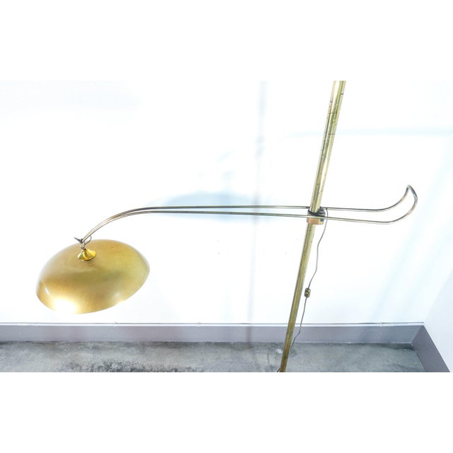 Vintage Italian Brass Floor Lamp, 1940s For Sale - Image 6 of 18