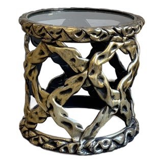 Tony Duquette Style “Taffy” Side Table For Sale