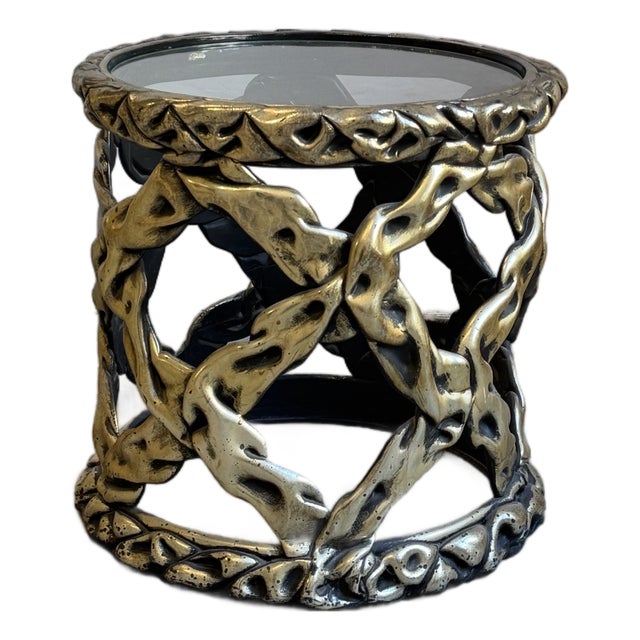 Tony Duquette Style “Taffy” Side Table For Sale