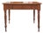 Antique Solid-Wood Writing Desk With Turned Legs and Drawer For Sale