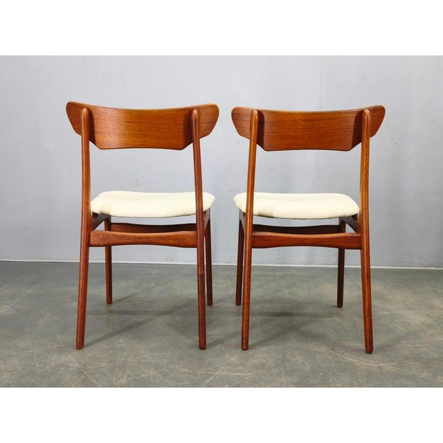 Vintage Danish Teak Dining Chairs by Schionning & Elgaard, 1960s, Set of 4 For Sale - Image 12 of 15