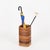 Brown Italian Organic Curved Rattan Umbrella Stand by Franco Albini for Vivai Del Sud, 1970s For Sale - Image 8 of 10