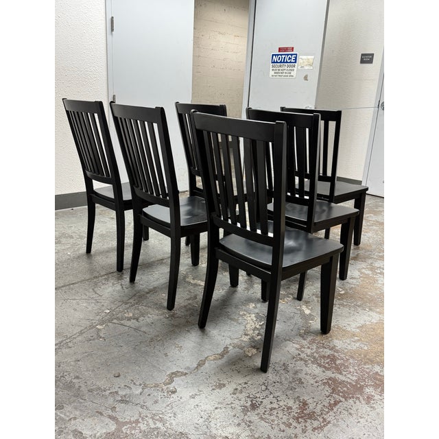 2010s Shaker-Style Dining Chairs, Set of Six For Sale - Image 5 of 12