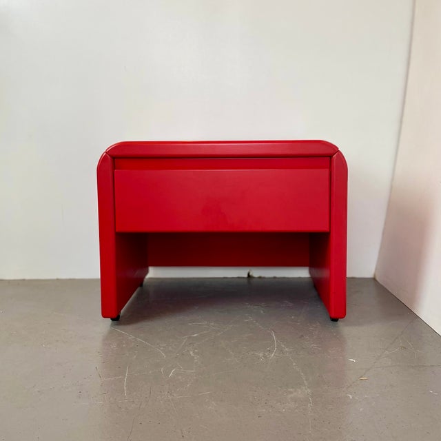 Vintage Red Nightstands, 1980s, Set of 2 For Sale - Image 11 of 17