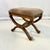 1970s Vintage French Empire Neoclassical Hollywood Regency Style X-Base Bench For Sale - Image 11 of 15