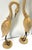 Late 20th Century Pair Italian Hollywood Regency Carved Wood, Brass & Iron Heron Sculptures, C1980 For Sale - Image 5 of 11