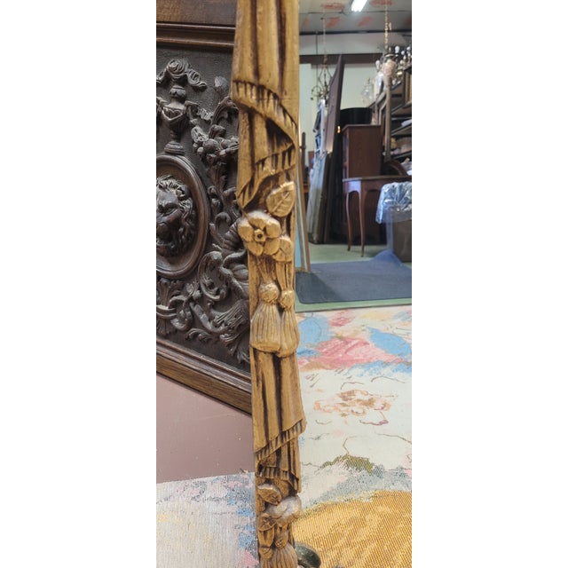 1920s 1920s Antique Gilt Rococo Mantel Mirror For Sale - Image 5 of 11