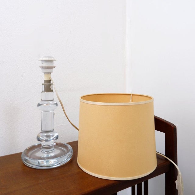 Beige Sheraton Model Glass Table Lamp by Michael Bang for Holmegaard, 1970s For Sale - Image 8 of 12