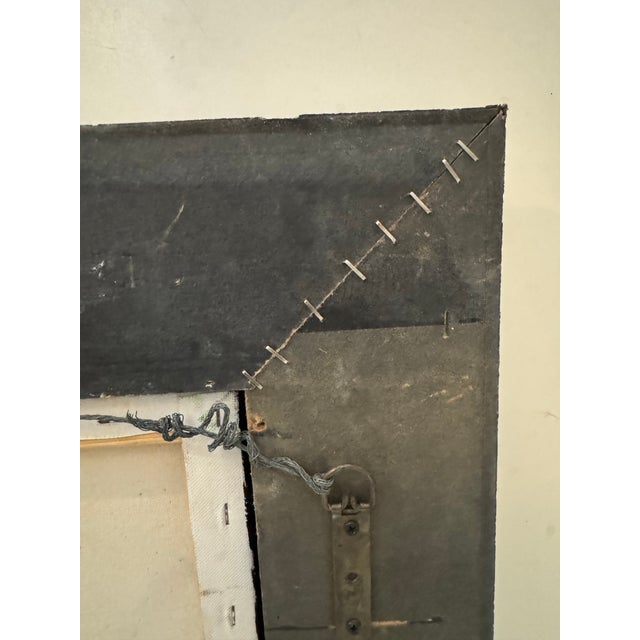 Vintage Abstract Oil Painting For Sale - Image 9 of 11