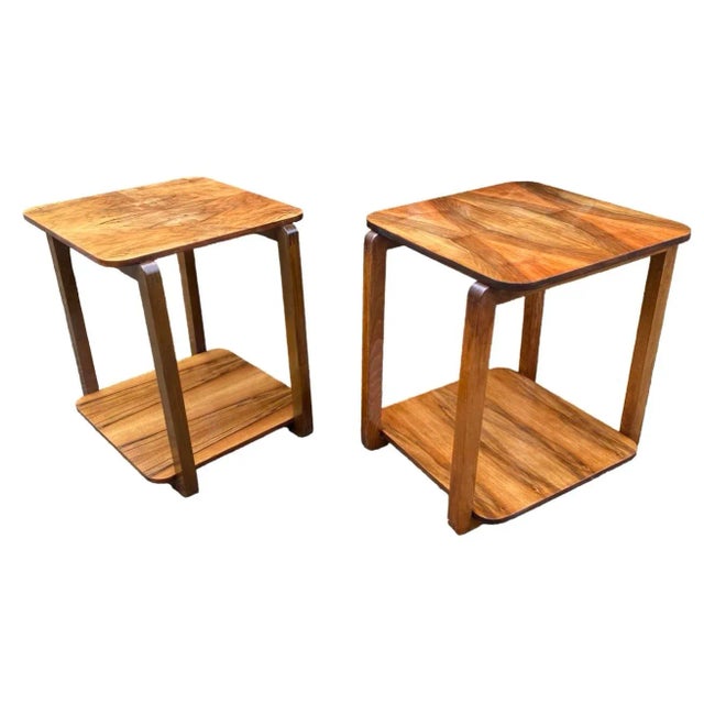 1930s Art Deco Side Tables, Set of 2 For Sale - Image 5 of 7