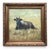 Brown Framed Original Painting Cow Landscape Farmhouse Antique Wall Decor For Sale - Image 8 of 11