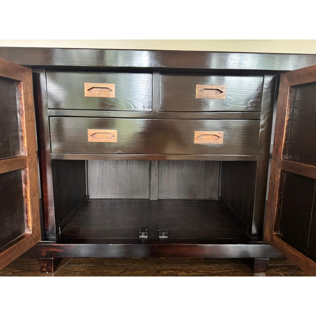 Robert Kuo Limited Edition Lantern Buffet for McGuire For Sale - Image 10 of 18